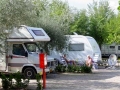 Grote campers op camping