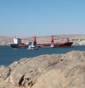 De huidige haven Van Lüderitz