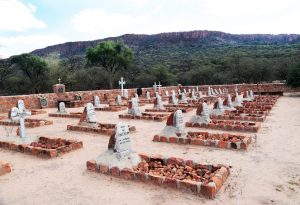 Duitse begraafplaats op het Waterberg plateau