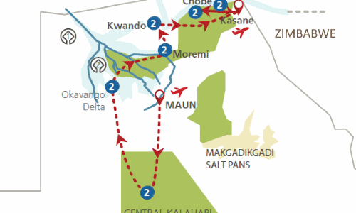 De parels van Botswana (15 dagen)