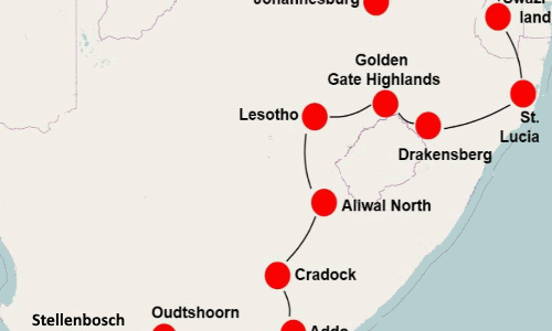 Parels van Zuid Afrika (29 dagen)