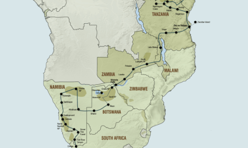 Het beste van Afrika (59 dagen) – Zuidwaarts