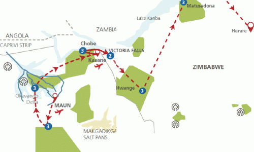 Botswana & Zimbabwe Compleet (23 dagen)