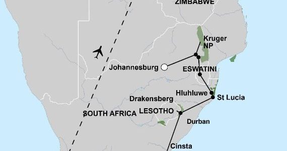 Kruger, Cape Town en Victoria Falls (25 dagen)