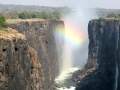 De Victoria Falls met weinig water